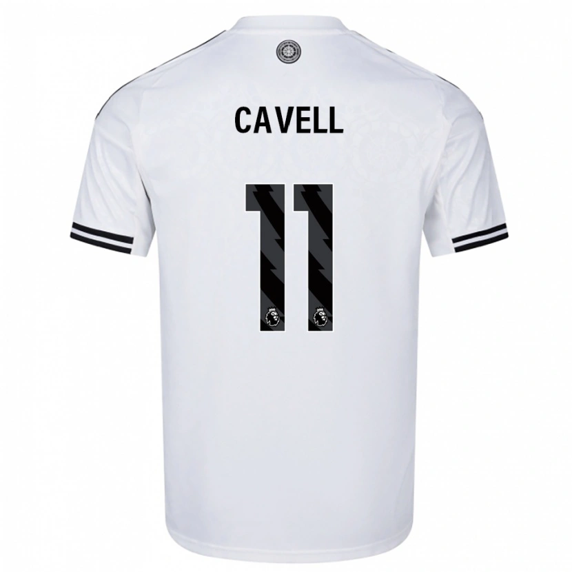 Danxen Mujer Camiseta Tarrell Cavell #11 Blanco Negro 1ª Equipación 2025/26 La Camisa
