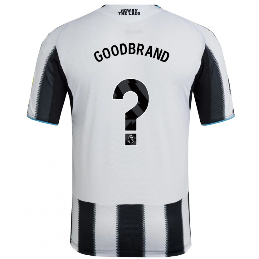 Danxen Mujer Camiseta Oliver Goodbrand #0 Negro Blanco 1ª Equipación 2025/26 La Camisa