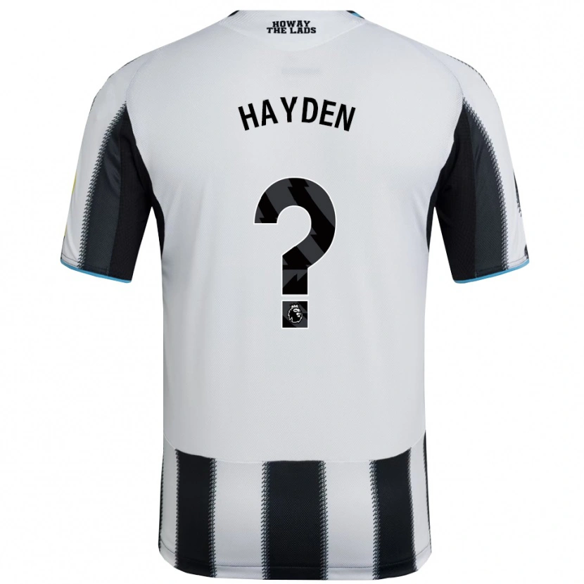 Danxen Mujer Camiseta Isaac Hayden #0 Negro Blanco 1ª Equipación 2025/26 La Camisa