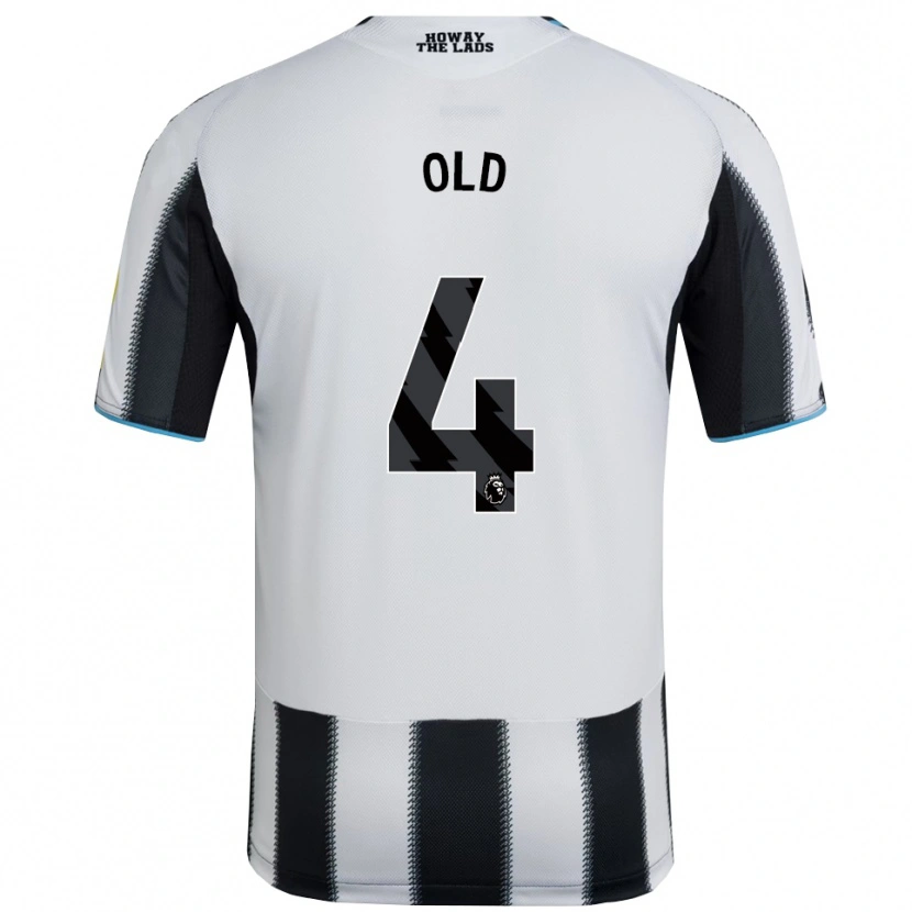 Danxen Mujer Camiseta Thomas Old #4 Negro Blanco 1ª Equipación 2025/26 La Camisa