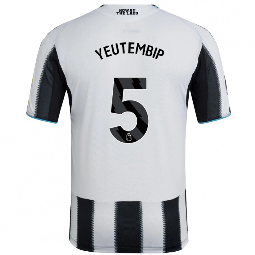 Danxen Mujer Camiseta Lesecond Yeutembip #5 Negro Blanco 1ª Equipación 2025/26 La Camisa