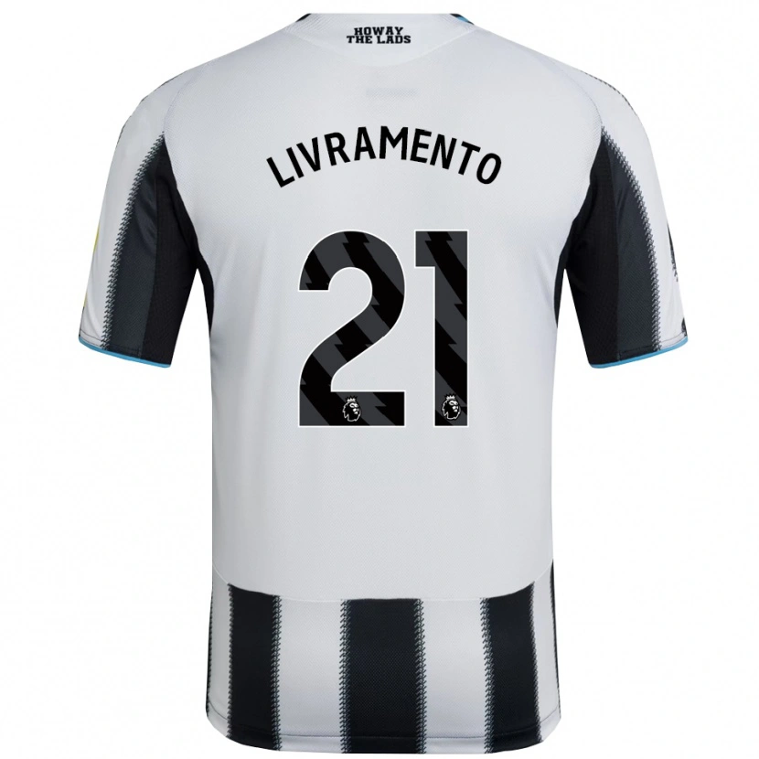 Danxen Mujer Camiseta Tino Livramento #21 Negro Blanco 1ª Equipación 2025/26 La Camisa