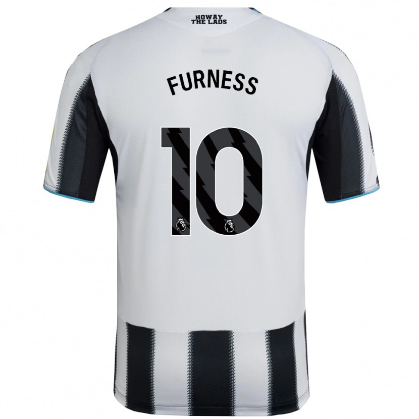 Danxen Mujer Camiseta Rachel Furness #10 Negro Blanco 1ª Equipación 2025/26 La Camisa