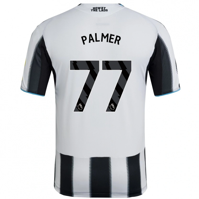 Danxen Mujer Camiseta Darren Palmer #77 Negro Blanco 1ª Equipación 2025/26 La Camisa