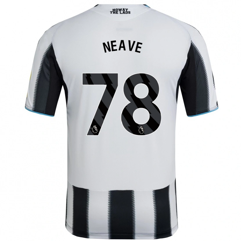 Danxen Mujer Camiseta Sean Neave #78 Negro Blanco 1ª Equipación 2025/26 La Camisa