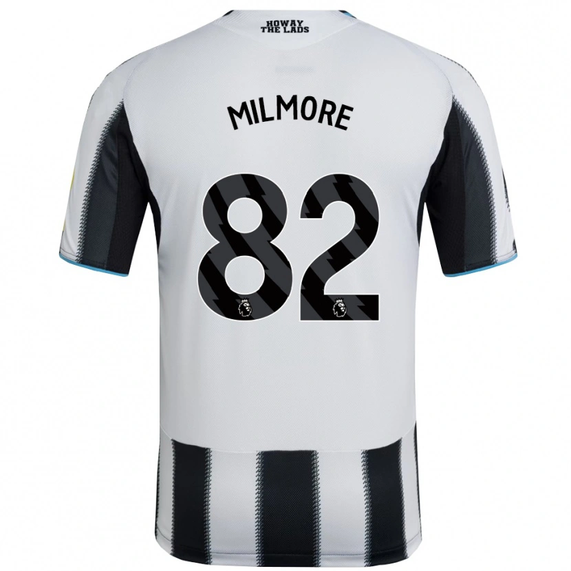 Danxen Mujer Camiseta Carter Milmore #82 Negro Blanco 1ª Equipación 2025/26 La Camisa