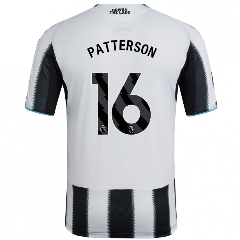Danxen Mujer Camiseta Jack Patterson #16 Negro Blanco 1ª Equipación 2025/26 La Camisa