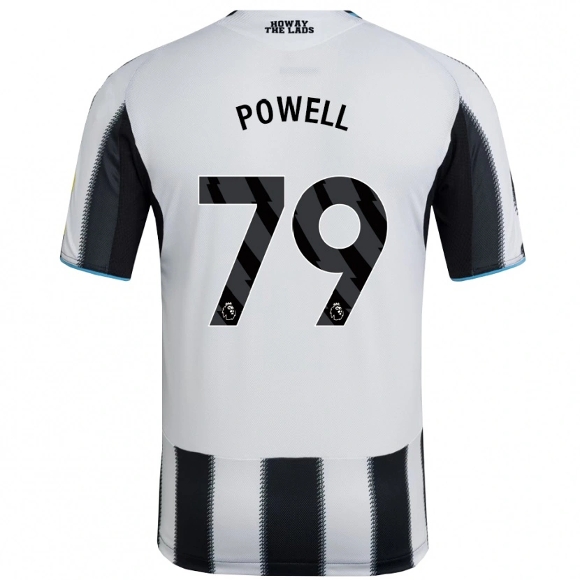 Danxen Mujer Camiseta Rory Powell #79 Negro Blanco 1ª Equipación 2025/26 La Camisa