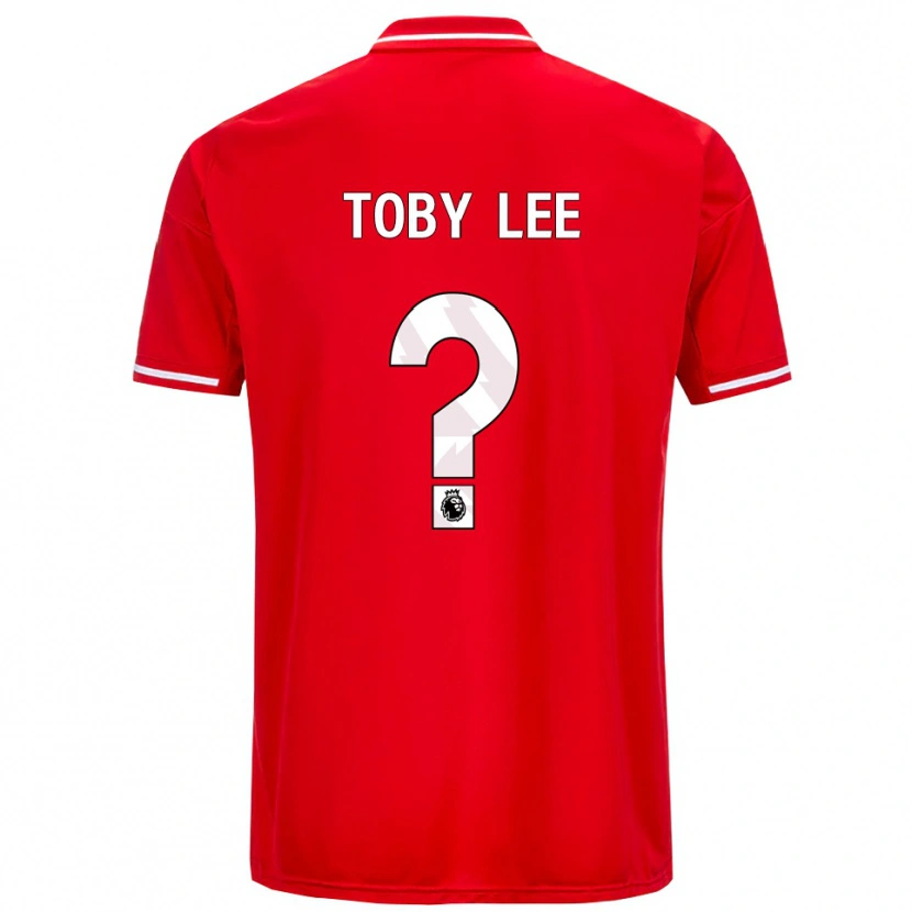 Danxen Mujer Camiseta Toby Lee #0 Rojo Blanco 1ª Equipación 2025/26 La Camisa