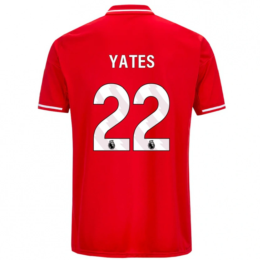 Danxen Mujer Camiseta Ryan Yates #22 Rojo Blanco 1ª Equipación 2025/26 La Camisa