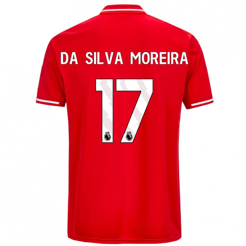 Danxen Mujer Camiseta Eric Da Silva Moreira #17 Rojo Blanco 1ª Equipación 2025/26 La Camisa