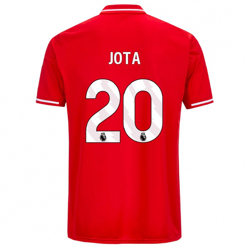 Danxen Mujer Camiseta Jota Silva #20 Rojo Blanco 1ª Equipación 2025/26 La Camisa