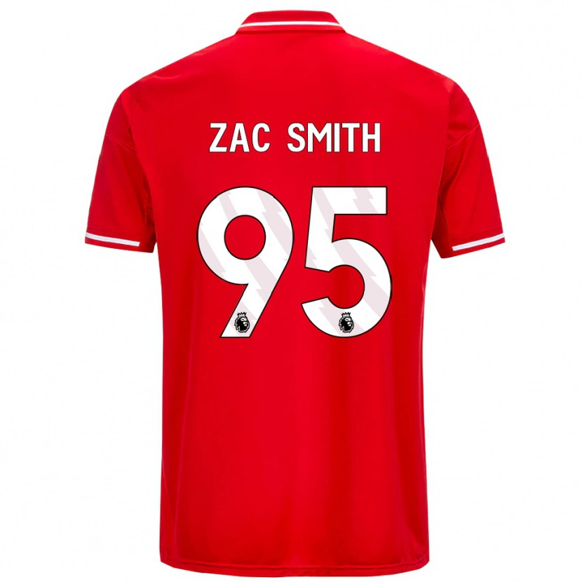 Danxen Mujer Camiseta Zac Smith #95 Rojo Blanco 1ª Equipación 2025/26 La Camisa