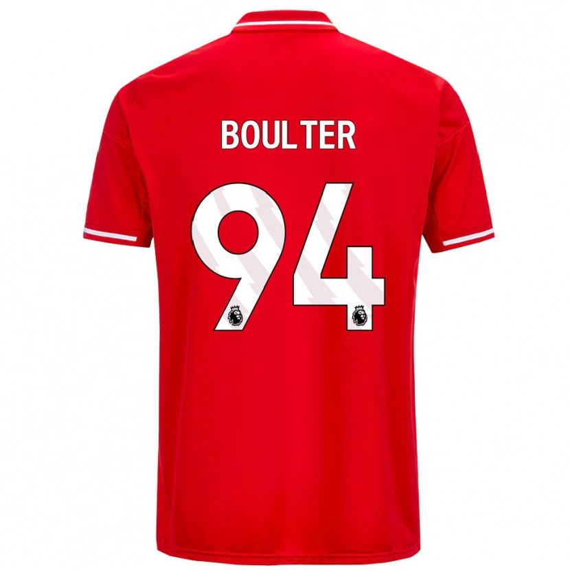 Danxen Mujer Camiseta Evan Boulter #94 Rojo Blanco 1ª Equipación 2025/26 La Camisa
