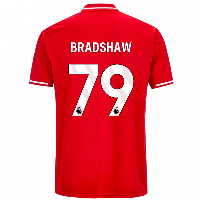 Danxen Mujer Camiseta Alfie Bradshaw #79 Rojo Blanco 1ª Equipación 2025/26 La Camisa