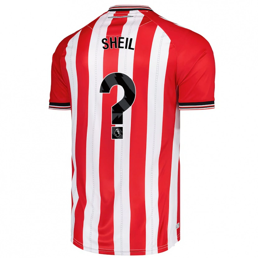Danxen Mujer Camiseta Tom Sheil #0 Rojo Blanco 1ª Equipación 2025/26 La Camisa