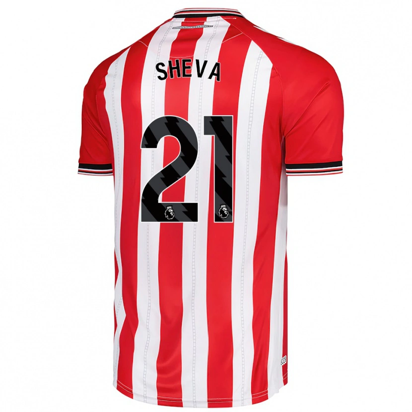 Danxen Mujer Camiseta Marissa Sheva #21 Rojo Blanco 1ª Equipación 2025/26 La Camisa