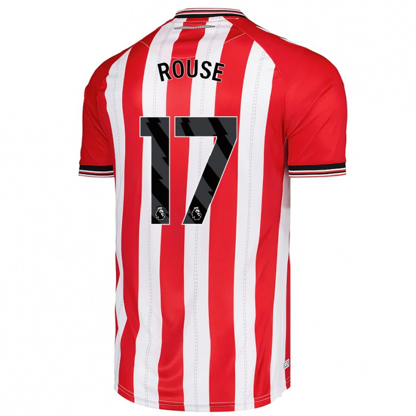Danxen Mujer Camiseta Mollie Rouse #17 Rojo Blanco 1ª Equipación 2025/26 La Camisa