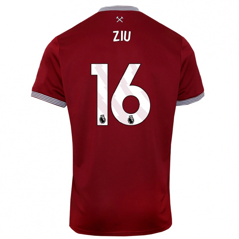 Danxen Mujer Camiseta Jessica Ziu #16 Borgoña Blanco 1ª Equipación 2025/26 La Camisa