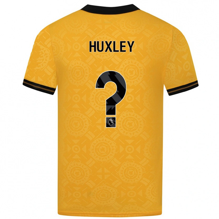 Danxen Mujer Camiseta Leon Huxley #0 Amarillo Negro 1ª Equipación 2025/26 La Camisa