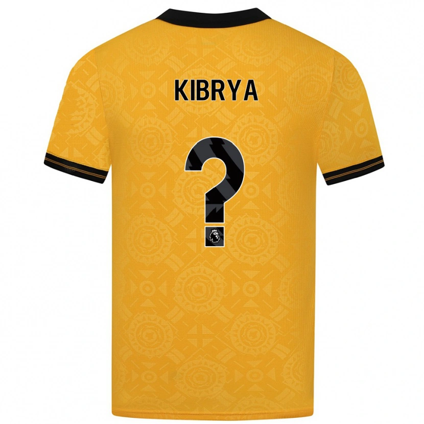 Danxen Mujer Camiseta Lucas Kibrya #0 Amarillo Negro 1ª Equipación 2025/26 La Camisa