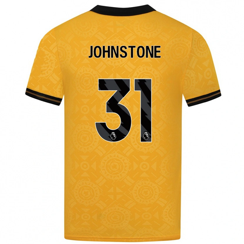 Danxen Mujer Camiseta Sam Johnstone #31 Amarillo Negro 1ª Equipación 2025/26 La Camisa