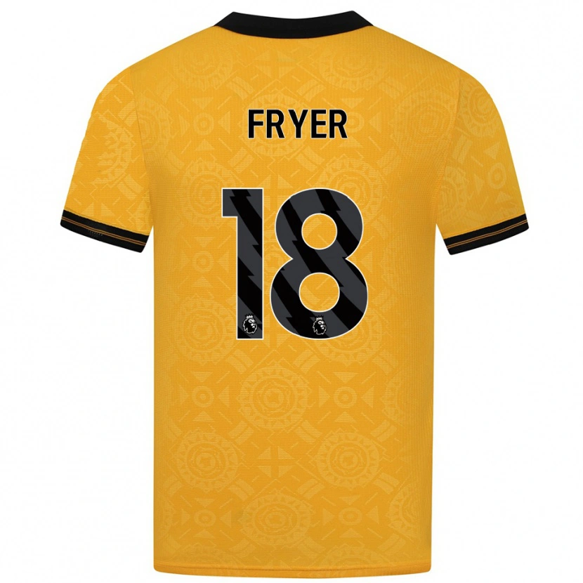 Danxen Mujer Camiseta Hannah Fryer #18 Amarillo Negro 1ª Equipación 2025/26 La Camisa