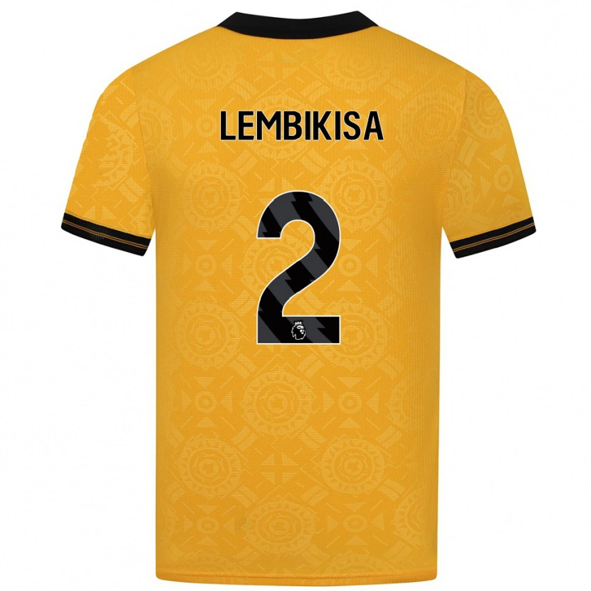Danxen Mujer Camiseta Dexter Lembikisa #2 Amarillo Negro 1ª Equipación 2025/26 La Camisa