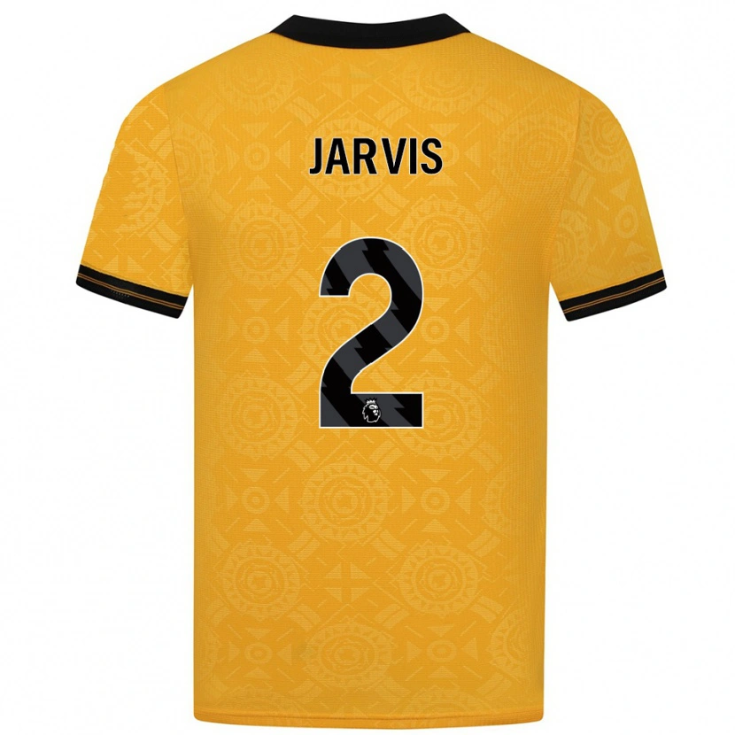 Danxen Mujer Camiseta Ryan Jarvis #2 Amarillo Negro 1ª Equipación 2025/26 La Camisa