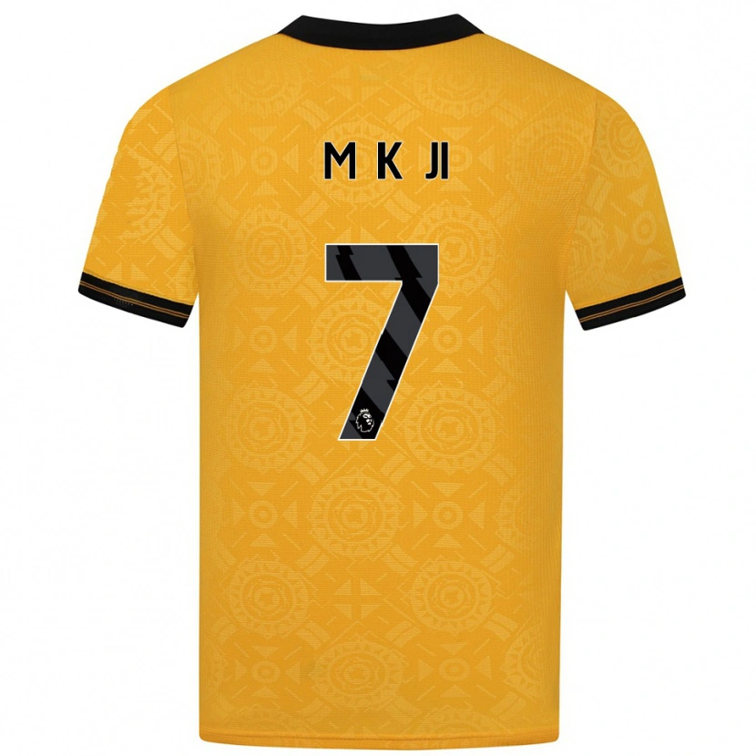 Danxen Mujer Camiseta Min-Kyu Ji #7 Amarillo Negro 1ª Equipación 2025/26 La Camisa
