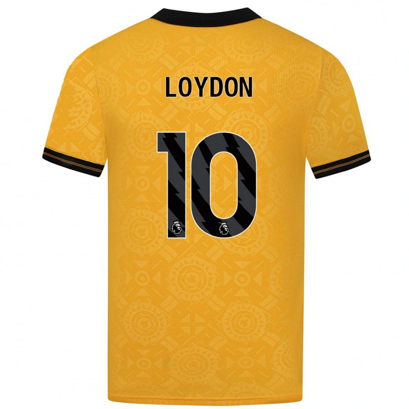 Danxen Mujer Camiseta Abi Loydon #10 Amarillo Negro 1ª Equipación 2025/26 La Camisa