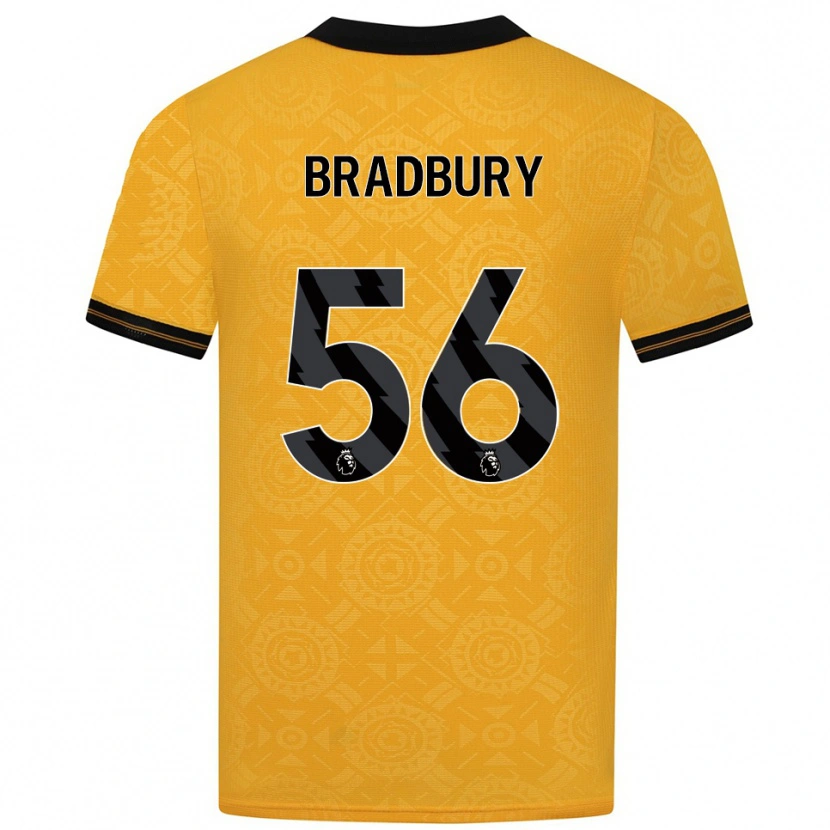 Danxen Mujer Camiseta Makenzie Bradbury #56 Amarillo Negro 1ª Equipación 2025/26 La Camisa