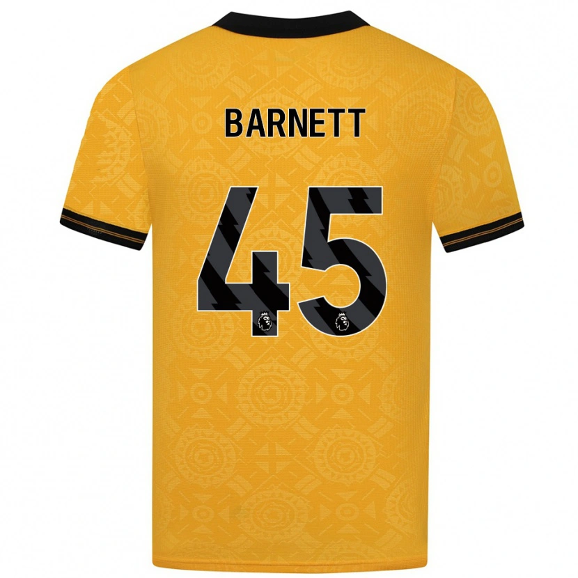 Danxen Mujer Camiseta Ty Barnett #45 Amarillo Negro 1ª Equipación 2025/26 La Camisa