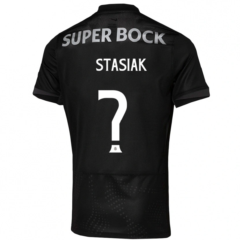 Danxen Mujer Camiseta Jakub Stasiak #0 Negro Blanco 2ª Equipación 2025/26 La Camisa