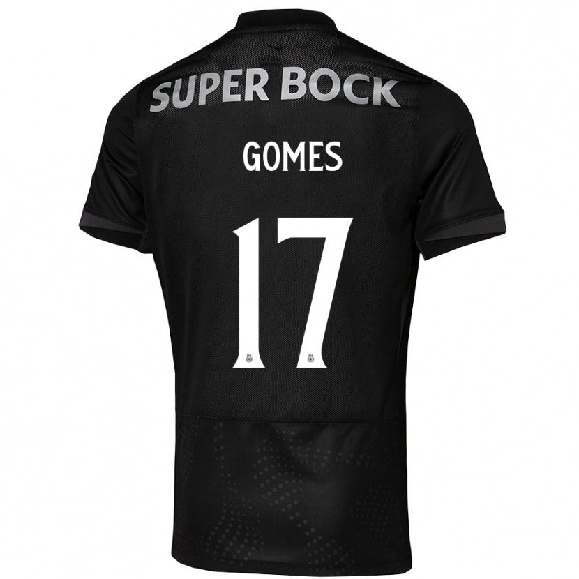 Danxen Mujer Camiseta Frederico Gomes #17 Negro Blanco 2ª Equipación 2025/26 La Camisa