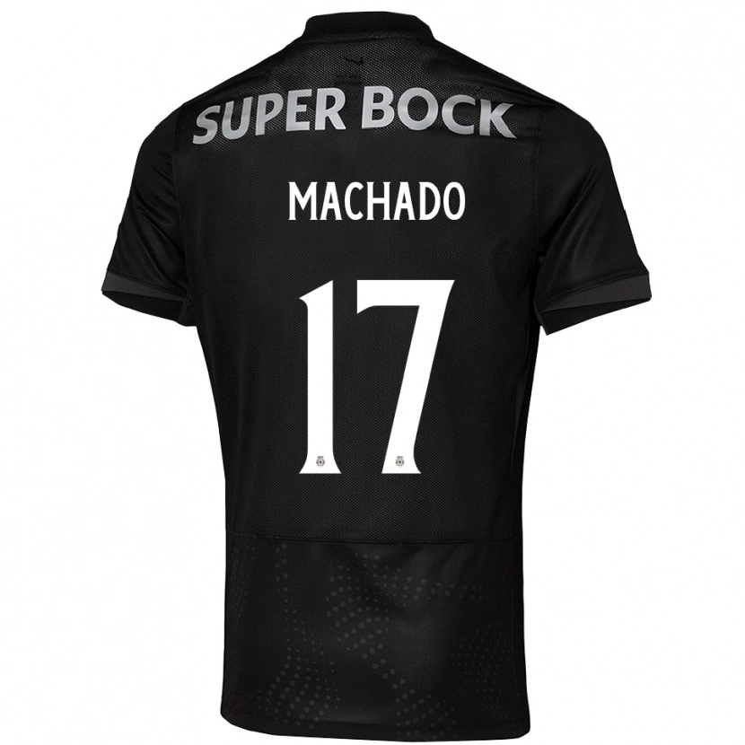 Danxen Mujer Camiseta André Machado #17 Negro Blanco 2ª Equipación 2025/26 La Camisa