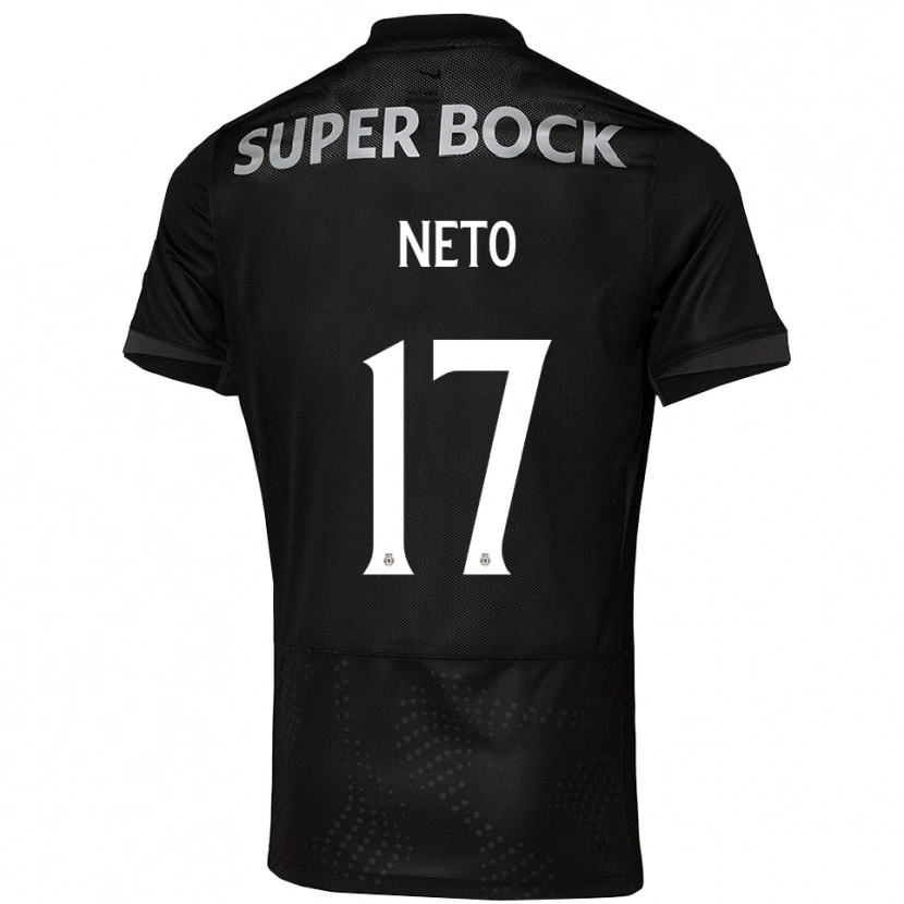 Danxen Mujer Camiseta Cláudia Neto #17 Negro Blanco 2ª Equipación 2025/26 La Camisa