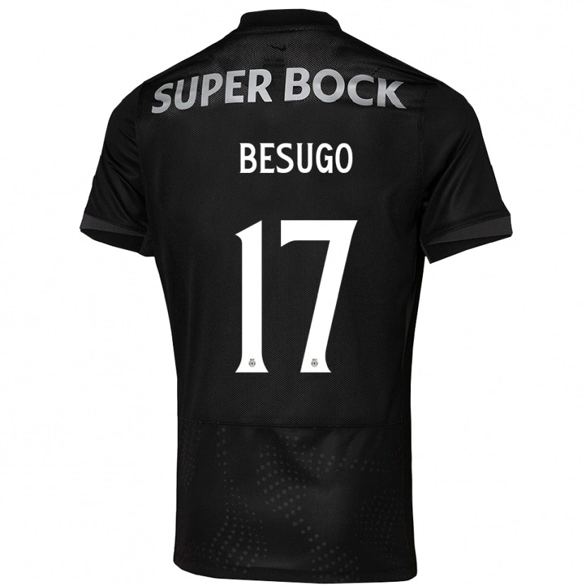 Danxen Mujer Camiseta Neuza Besugo #17 Negro Blanco 2ª Equipación 2025/26 La Camisa