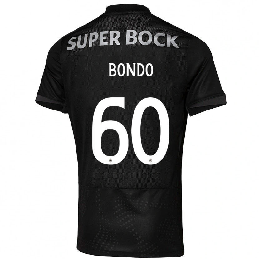 Danxen Mujer Camiseta Pedro Bondo #60 Negro Blanco 2ª Equipación 2025/26 La Camisa