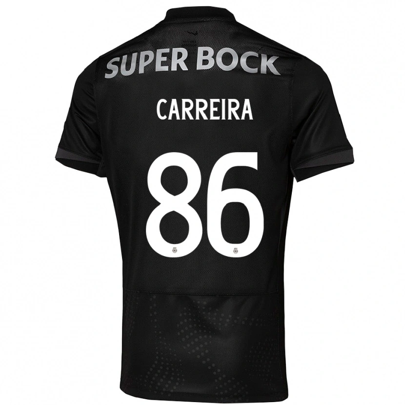 Danxen Mujer Camiseta Eva Carreira #86 Negro Blanco 2ª Equipación 2025/26 La Camisa