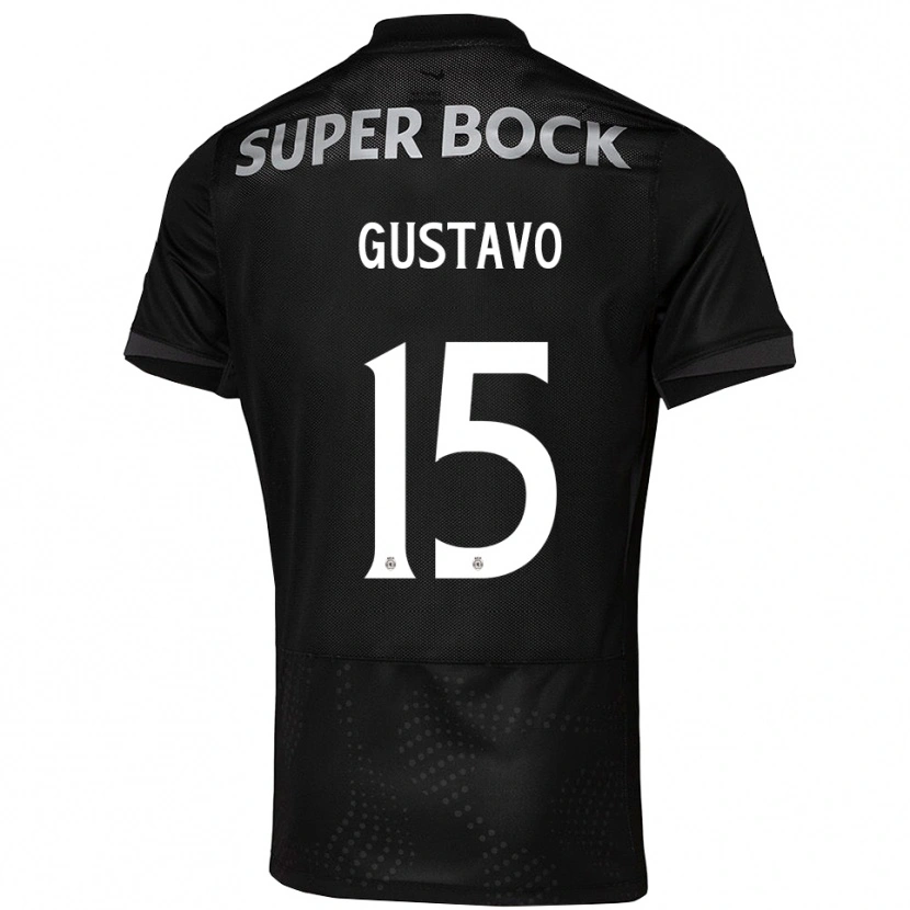 Danxen Mujer Camiseta Luís Gustavo #15 Negro Blanco 2ª Equipación 2025/26 La Camisa