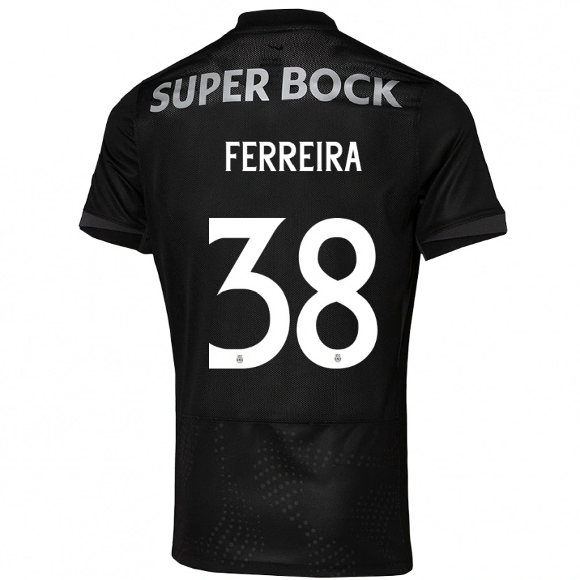 Danxen Mujer Camiseta Marta Ferreira #38 Negro Blanco 2ª Equipación 2025/26 La Camisa