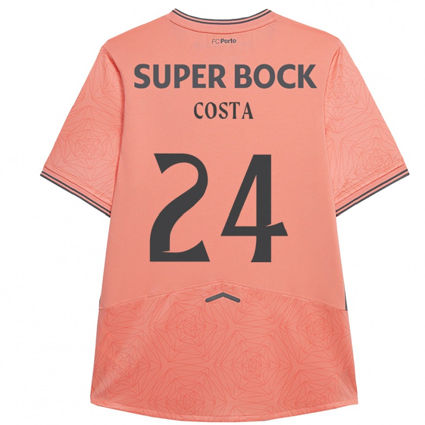 Danxen Mujer Camiseta João Costa #24 Rosa Marino 2ª Equipación 2025/26 La Camisa