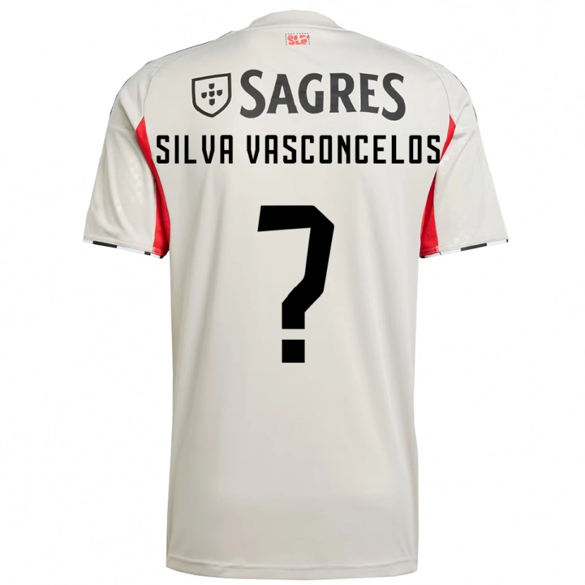 Danxen Mujer Camiseta Martim Silva Vasconcelos #0 Blanco Roto Rojo 2ª Equipación 2025/26 La Camisa