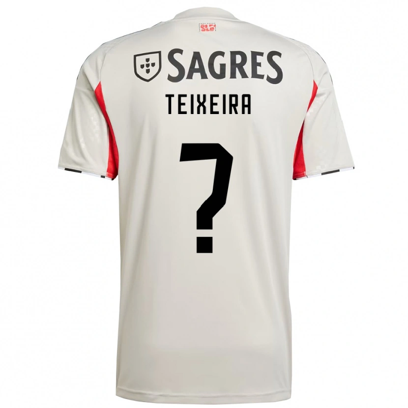 Danxen Mujer Camiseta Ricardo Teixeira #0 Blanco Roto Rojo 2ª Equipación 2025/26 La Camisa
