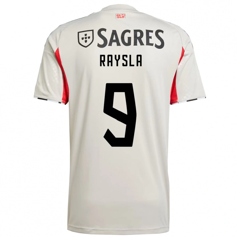 Danxen Mujer Camiseta Nycole Raysla #9 Blanco Roto Rojo 2ª Equipación 2025/26 La Camisa