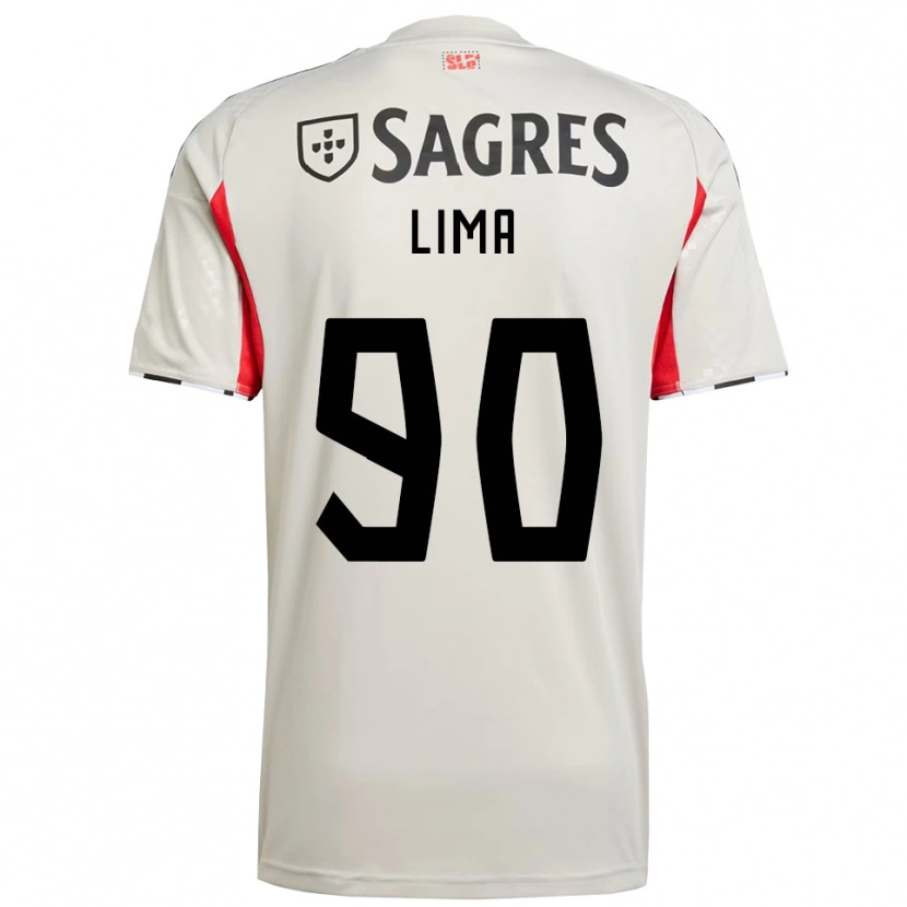 Danxen Mujer Camiseta Ivan Lima #90 Blanco Roto Rojo 2ª Equipación 2025/26 La Camisa