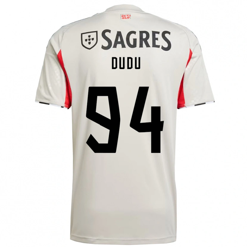Danxen Mujer Camiseta Dudu #94 Blanco Roto Rojo 2ª Equipación 2025/26 La Camisa