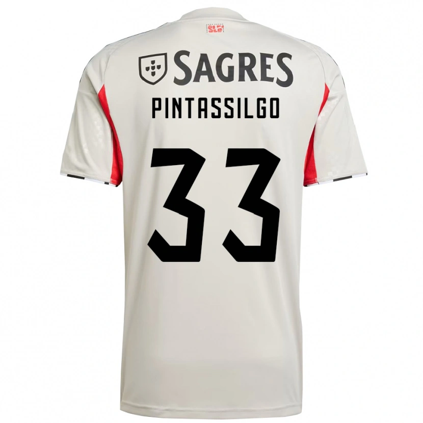 Danxen Mujer Camiseta Lara Pintassilgo #33 Blanco Roto Rojo 2ª Equipación 2025/26 La Camisa