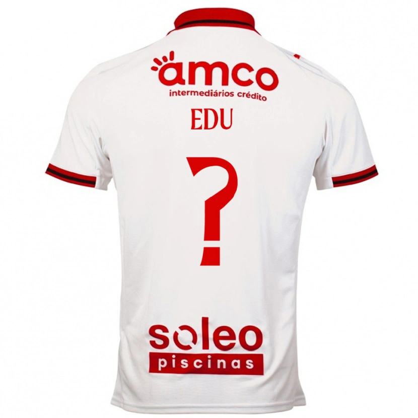 Danxen Mujer Camiseta Edu #0 Blanco Rojo 2ª Equipación 2025/26 La Camisa